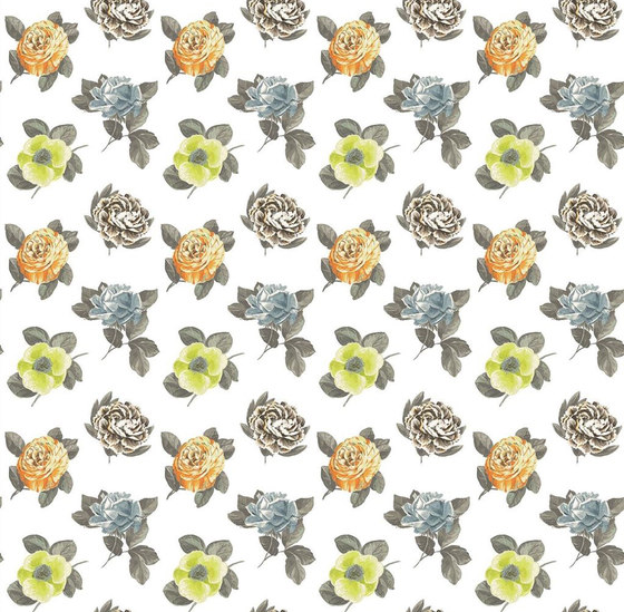 Castellani Wallpaper | Pavonia - Saffron | Tissus de décoration | Designers Guild