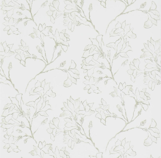Kasuri  Wallpaper | Magnolia Tree - Alabaster | Tissus de décoration | Designers Guild