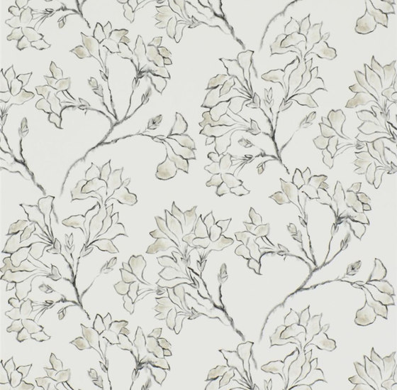 Kasuri  Wallpaper | Magnolia Tree - Ecru | Dekorstoffe | Designers Guild