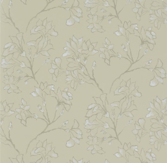 Kasuri  Wallpaper | Magnolia Tree - Linen | Dekorstoffe | Designers Guild