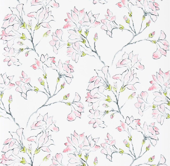 Kasuri  Wallpaper | Magnolia Tree - Peony | Tessuti decorative | Designers Guild