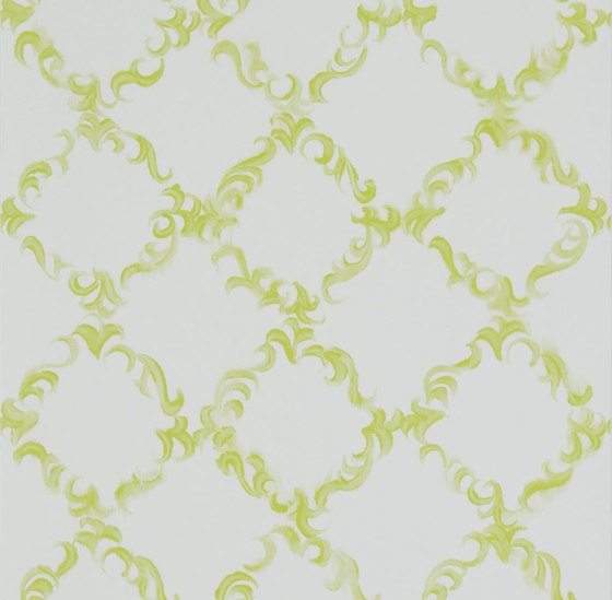Kasuri  Wallpaper | Kasuri - Lime | Drapery fabrics | Designers Guild