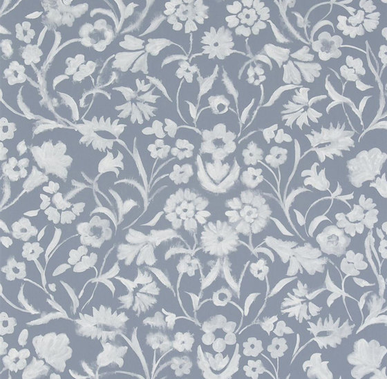 Kasuri  Wallpaper | Yukata - Slate | Tessuti decorative | Designers Guild