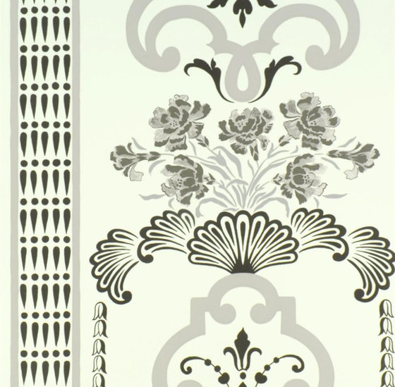 Linnaeus  Wallpaper | Bergius - Graphite | Dekorstoffe | Designers Guild