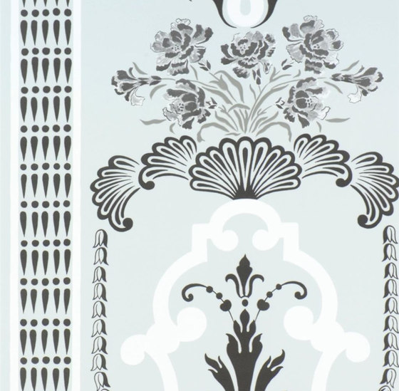Linnaeus  Wallpaper | Bergius - Duck Egg | Drapery fabrics | Designers Guild