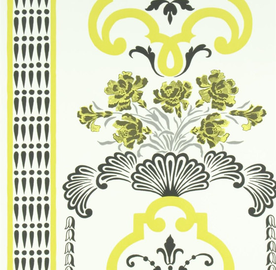 Linnaeus  Wallpaper | Bergius - Chartreuse | Tessuti decorative | Designers Guild