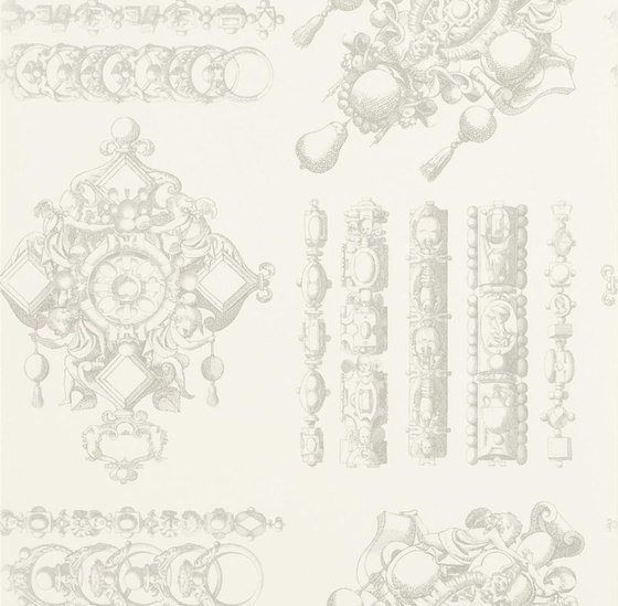 Belles Rives Wallpaper | La Main Au Collet - Tourterelle | Tissus de décoration | Designers Guild