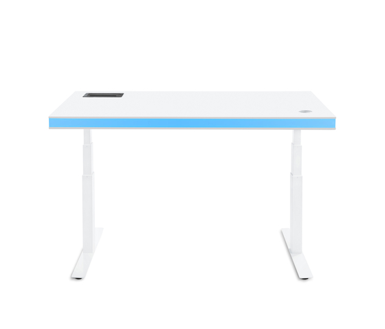 TableAir White Glossy blue | Tavoli contract | TableAir