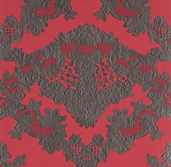 Carnets Andalous Wallpaper | Macarena - Carmin | Tissus de décoration | Designers Guild