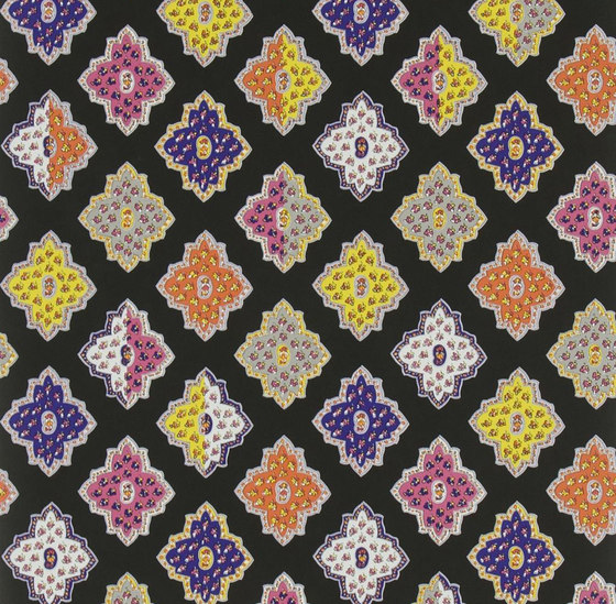 Carnets Andalous Wallpaper | Alcazar - Oscuro | Tissus de décoration | Designers Guild