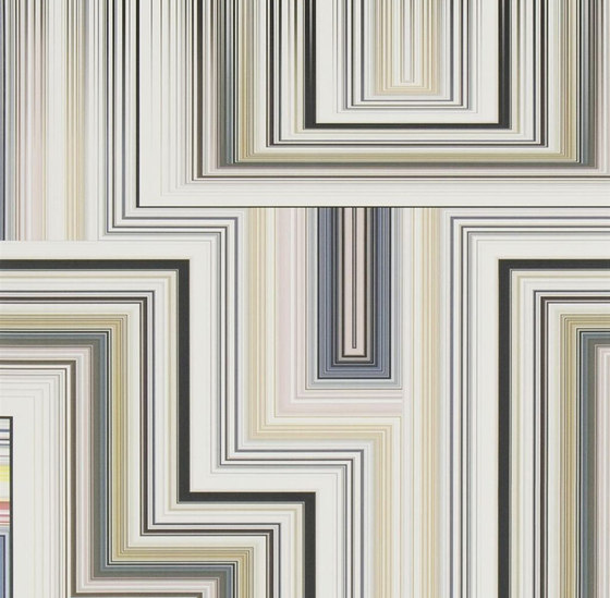 Carnets Andalous Wallpaper | Abstract Malachite - Multicolore | Drapery fabrics | Designers Guild