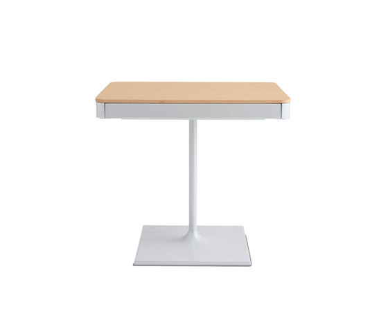 Min Bedside Table with Pedestal Base | Tables de chevet | Design Within Reach