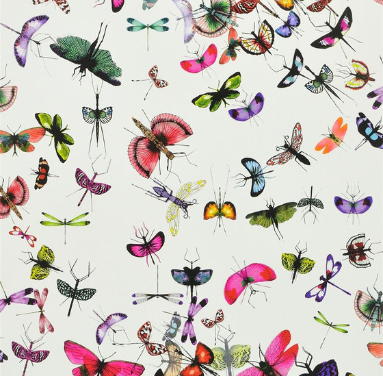 Nouveaux Mondes Wallpaper | Mariposa - Perroquet | Tissus de décoration | Designers Guild