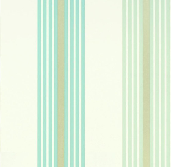 Oxbridge Wallpaper | Pembroke - Turquoise | Wandbeläge / Tapeten | Designers Guild