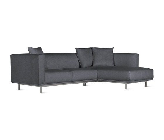 Bilsby Sectional with Chaise in Fabric, Right | Divani | Design Within Reach