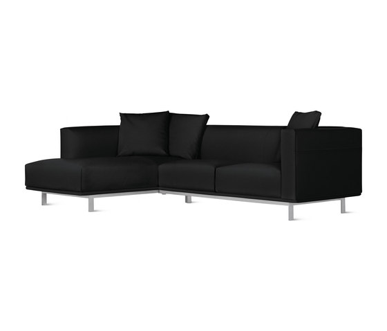 Bilsby Sectional with Chaise in Leather, Left | Divani | Design Within Reach
