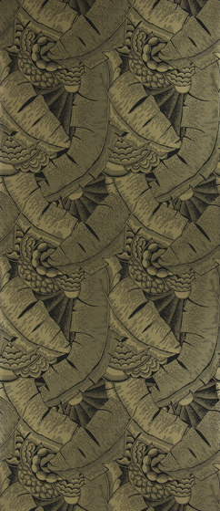 Signature Century Club Wallpaper | Coco De Mer - Tarnished Gold | Tissus de décoration | Designers Guild