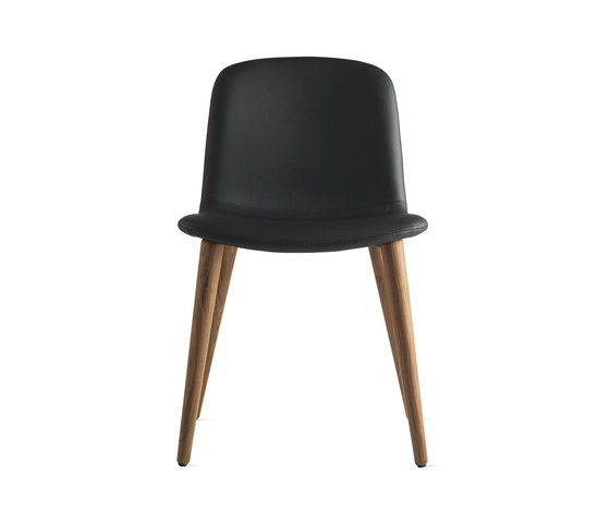 Bacco Chair in Leather | Walnut Legs | Sillas | Design Within Reach