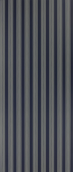 Signature Century Club Wallpaper | Palatine Stripe - Midnight | Wall coverings / wallpapers | Designers Guild