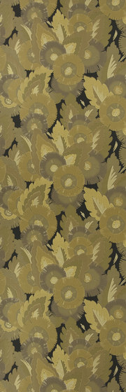 Signature Century Club Wallpaper | Waldorf Floral - Old Gold | Carta parati / tappezzeria | Designers Guild
