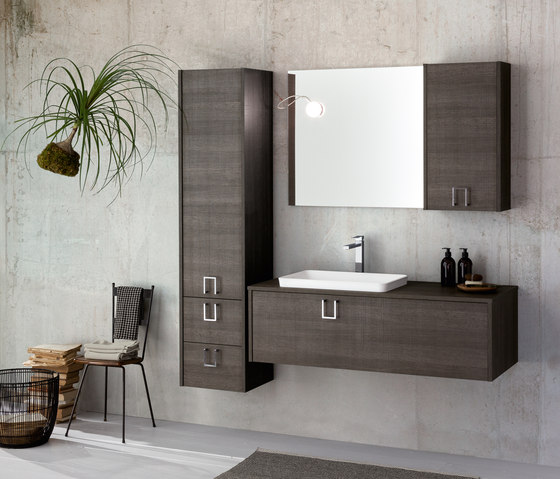 Kami | Composition 04 | Meubles muraux salle de bain | Mastella Design
