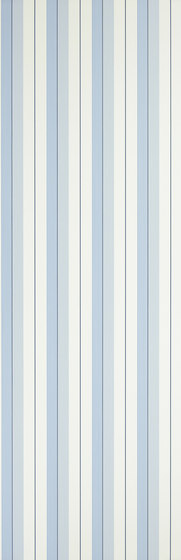 Stripes And Plaids  Wallpaper | Aiden Stripe - Blue / White | Wandbeläge / Tapeten | Designers Guild