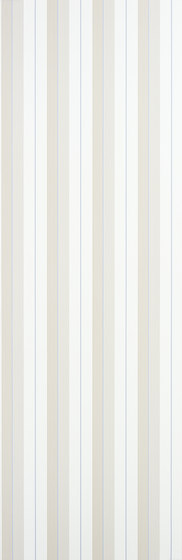 Signature Papers Wallpaper | Aiden Stripe - Natural / Blue | Carta parati / tappezzeria | Designers Guild
