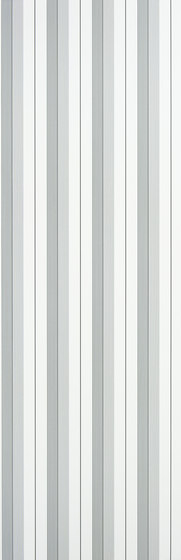 Signature Papers Wallpaper | Aiden Stripe - Black / Grey | Wandbeläge / Tapeten | Designers Guild