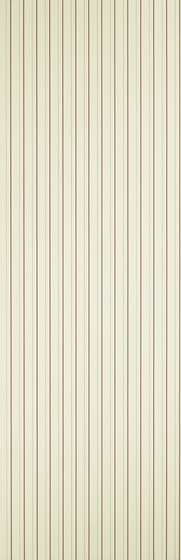 Stripes And Plaids  Wallpaper | Denton Stripe - Cream / Red | Carta parati / tappezzeria | Designers Guild