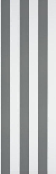 Signature Papers Wallpaper | Spalding Stripe - Grey White | Carta parati / tappezzeria | Designers Guild