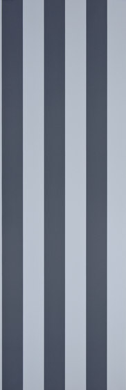 Signature Papers Wallpaper | Spalding Stripe - Blue / Navy | Wandbeläge / Tapeten | Designers Guild