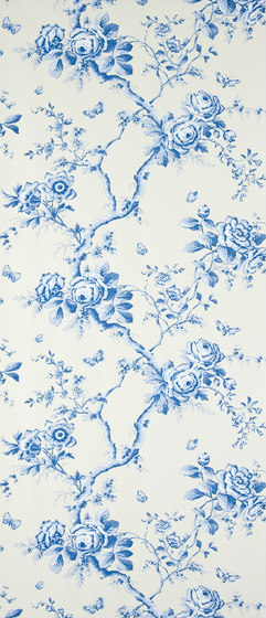 Signature Papers Wallpaper | Ashfield Floral - Delft | Wandbeläge / Tapeten | Designers Guild