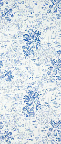 Signature Papers Wallpaper | Homeport Novelty - Marine | Wall coverings / wallpapers | Designers Guild