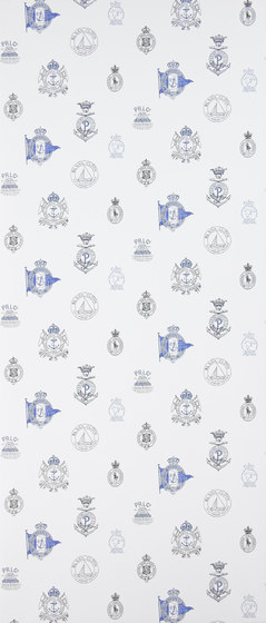 Signature Papers Wallpaper | Rowthorne Crest - Admiral | Revêtements muraux / papiers peint | Designers Guild