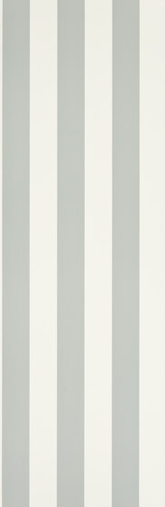 Signature Papers II Wallpaper | Spalding Stripe - White / Dove | Carta parati / tappezzeria | Designers Guild