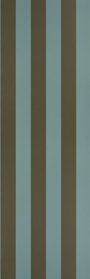Signature Papers II Wallpaper | Spalding Stripe - Teal | Carta parati / tappezzeria | Designers Guild