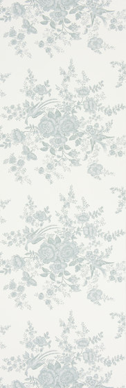 Signature Papers II Wallpaper | Vintage Dauphine - Pale Teal | Carta parati / tappezzeria | Designers Guild