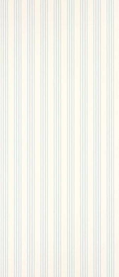 Signature Papers II Wallpaper | Palatine Stripe - Sky | Revêtements muraux / papiers peint | Designers Guild