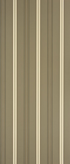 Signature Papers II Wallpaper | Dunston Stripe - Gunmetal | Carta parati / tappezzeria | Designers Guild