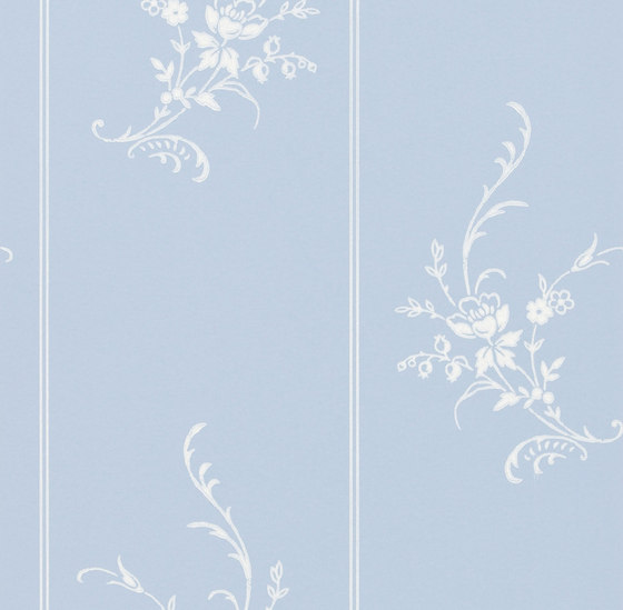 Signature Papers II Wallpaper | Elsinore Floral - Wedgwood | Wandbeläge / Tapeten | Designers Guild