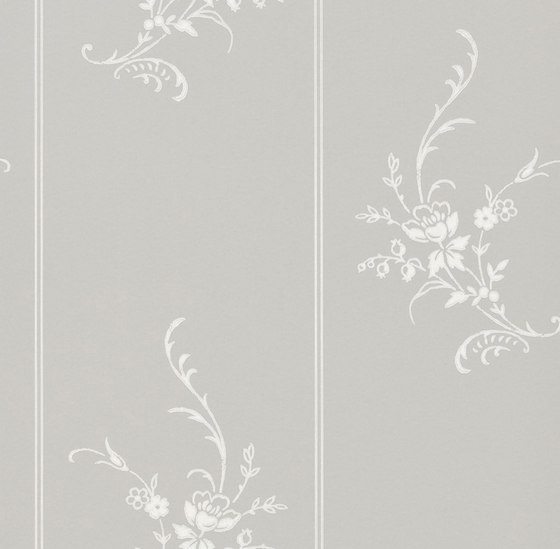 Signature Papers II Wallpaper | Elsinore Floral - Platinum | Carta parati / tappezzeria | Designers Guild