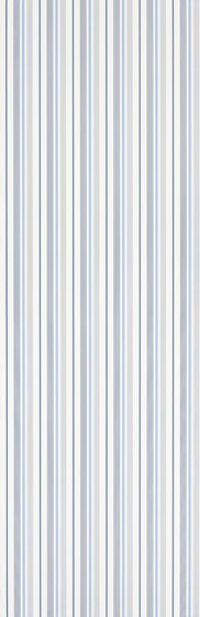 Signature Papers II Wallpaper | Gable Stripe - French Blue | Revêtements muraux / papiers peint | Designers Guild
