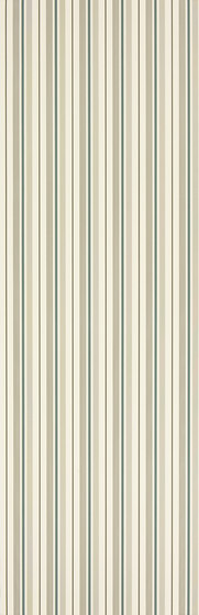 Signature Papers II Wallpaper | Gable Stripe - Peacock | Carta parati / tappezzeria | Designers Guild