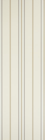 Stripes And Plaids Wallpaper | Marden Stripe - White / Tan | Wall coverings / wallpapers | Designers Guild