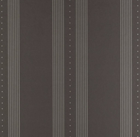 Stripe Library Wallpaper | Tuxedo Club Stripe - Black | Revestimientos de paredes / papeles pintados | Designers Guild