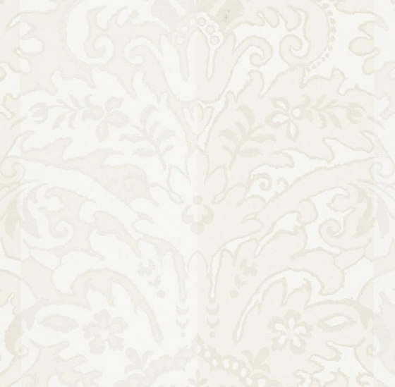 Stripe Library Wallpaper | Delano Stripe - Pearl | Carta parati / tappezzeria | Designers Guild