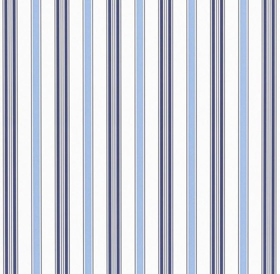 Stripe Library Wallpaper | Basil Stripe - Porcelain | Carta parati / tappezzeria | Designers Guild