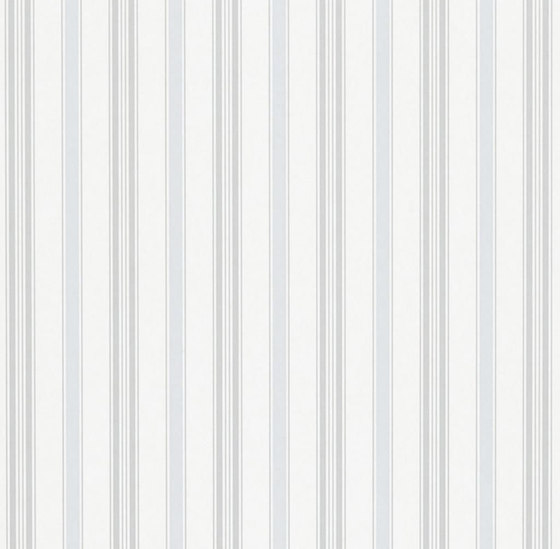 Stripe Library Wallpaper | Basil Stripe - Pastel Blue | Wandbeläge / Tapeten | Designers Guild