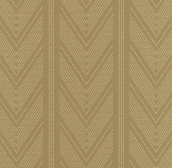 Stripe Library Wallpaper | Onyx Club Stripe - Gold | Revestimientos de paredes / papeles pintados | Designers Guild