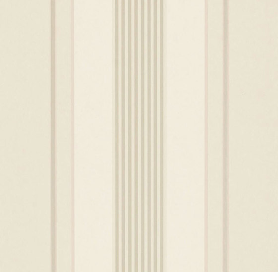 Stripe Library Wallpaper | Sterling Stripe - Mother Of Pearl | Carta parati / tappezzeria | Designers Guild